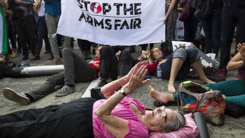 DSEI protest