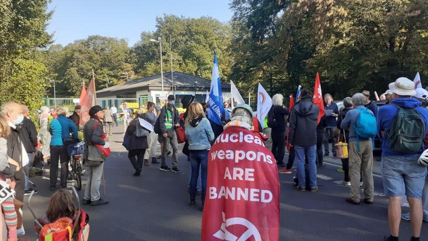 Actie tegen Steadfast Noon in Nörvenich 9 oktober