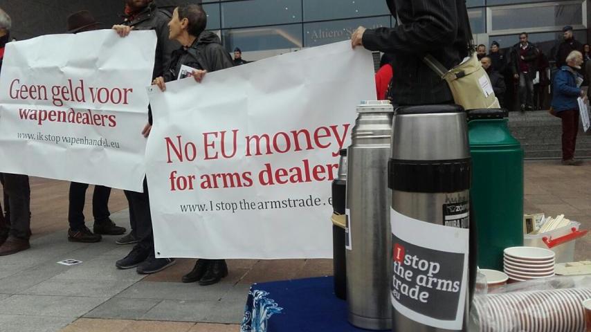 no EU money for arms dealers