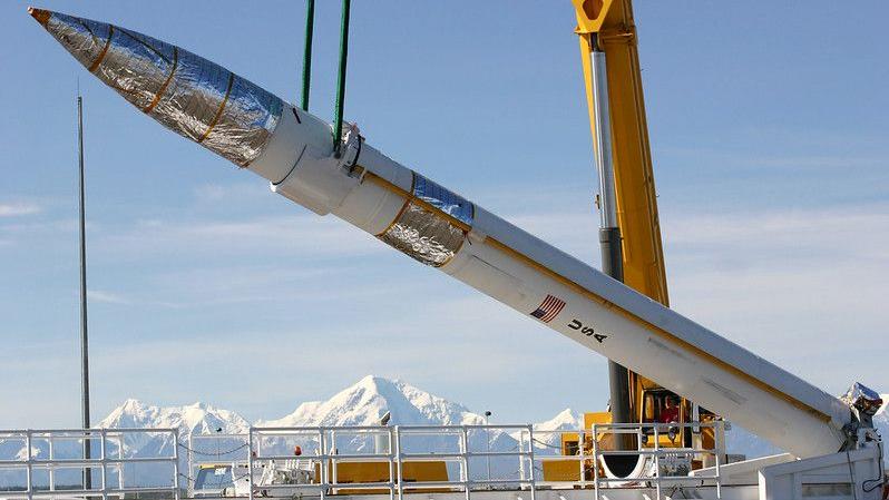 raket van missile defense systeem in Alaska