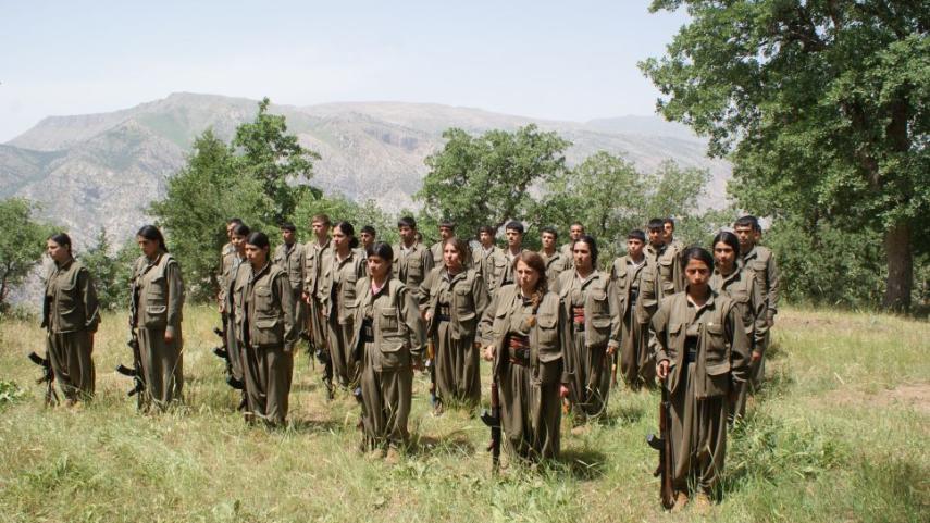 PKK strijders in Noord Irak