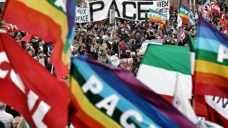 Vredesmanifestatie Rome