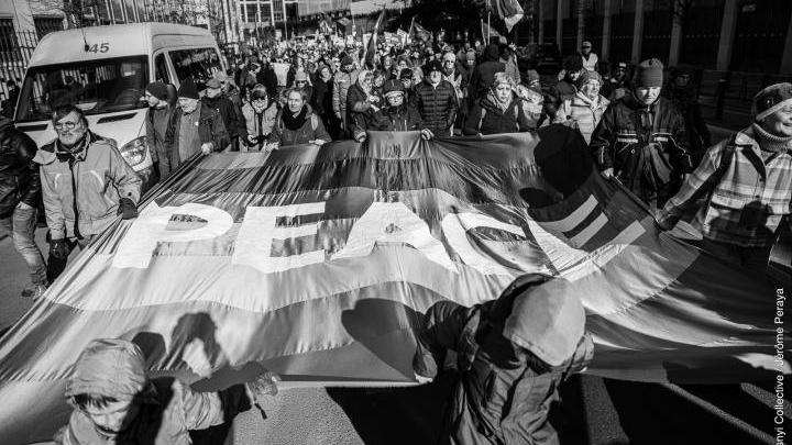 Betoging Europe for peace and solidarity