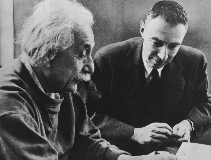Einstein en Oppenheimer