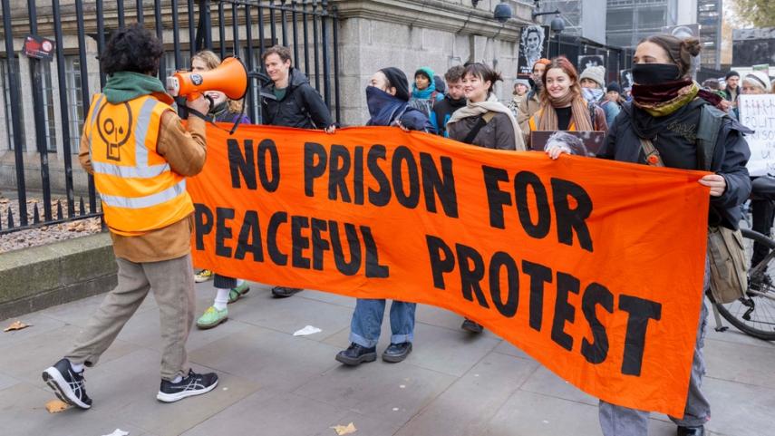 protest tegen criminalisering protest