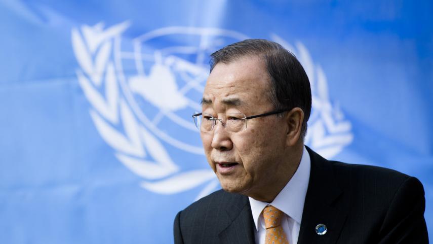 Ban Ki-moon, de opperbevelhebber van de VN