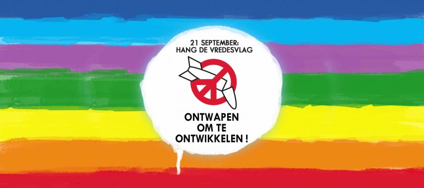 Hang de vredesvlag op 21/9!