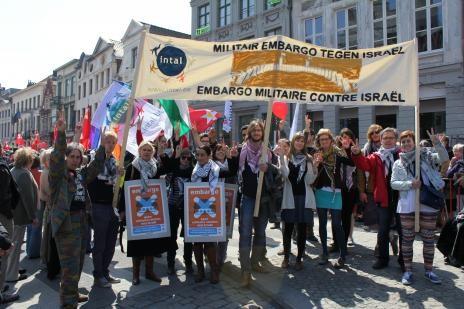 Militair embargo Israël op 1 mei-optocht