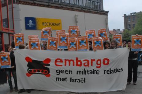Militair embargo Israël: actie UGent