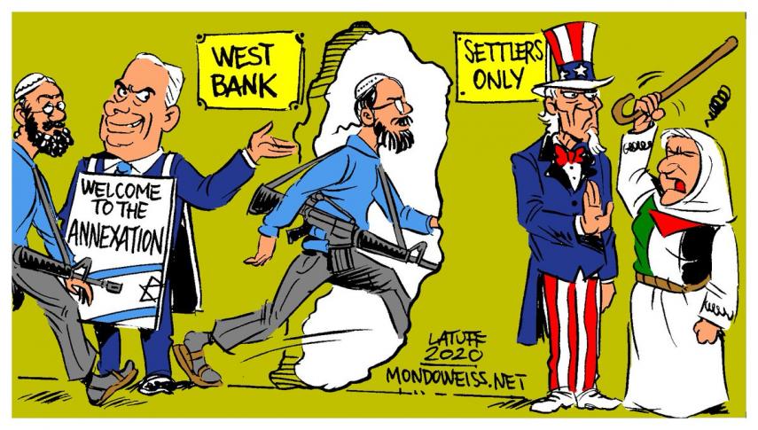 Nova israela registaro planas aneksadon de palestina teritorio