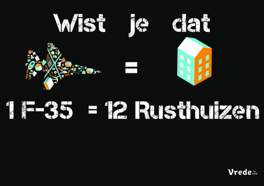 Investeer in zorg, niet in oorlog!