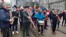 Vredesbetoging tegen de Europese defensietop in Brest (9/01/2022)