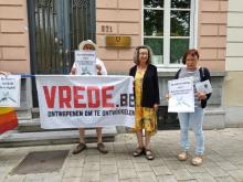 protestactie dienstweigeraars Wit-Rusland