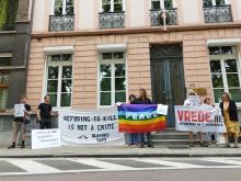 protestactie dienstweigeraars Wit-Rusland