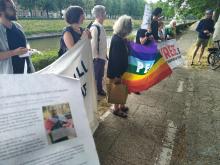 Protestactie Wit-Russische dienstweigeraars