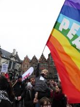Solidariteitsbetoging #GastvrijGent