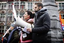 Solidariteitsbetoging #GastvrijGent