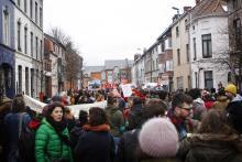 Solidariteitsbetoging #GastvrijGent
