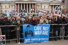 Grootste Britse antikernwapenbetoging in jaren