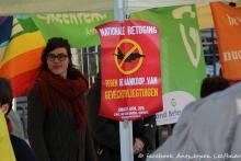 Betoging tegen kernenergie in Antwerpen