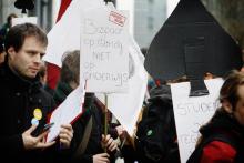 #geengevechtsvliegtuigen op de Grote Parade