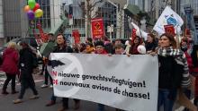 #geengevechtsvliegtuigen op de Grote Parade