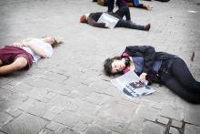 50 actievoerders tegen Belgische deelname luchtoperaties boven Syrië