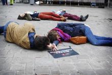50 actievoerders tegen Belgische deelname luchtoperaties boven Syrië