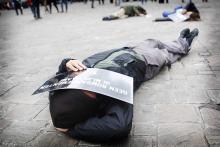 50 actievoerders tegen Belgische deelname luchtoperaties boven Syrië