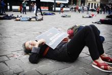 50 actievoerders tegen Belgische deelname luchtoperaties boven Syrië