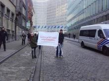 Vredesactivisten blokkeren conferentie Europees Defensie Agentschap