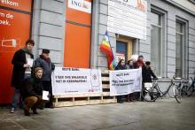 Acties tegen investeringen in kernwapens in verschillende steden