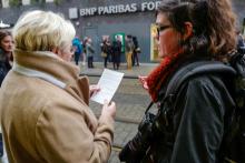Acties tegen investeringen in kernwapens in verschillende steden