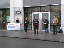 Acties tegen investeringen in kernwapens in verschillende steden