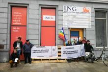 Acties tegen investeringen in kernwapens in verschillende steden