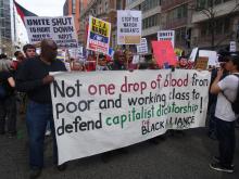 Protestmars tegen NAVO-top in Washington