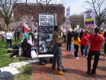 Protestmars tegen NAVO-top in Washington