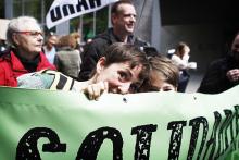 Duizenden mensen op straat voor het klimaat en sociale rechten