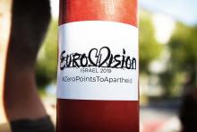 Blokkade aan VRT-gebouw tegen Eurovisiesongfestival in Israël