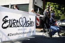 Blokkade aan VRT-gebouw tegen Eurovisiesongfestival in Israël