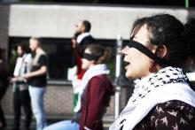 Blokkade aan VRT-gebouw tegen Eurovisiesongfestival in Israël