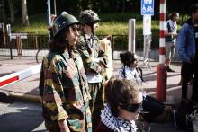 Blokkade aan VRT-gebouw tegen Eurovisiesongfestival in Israël