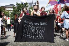 Protestmars tegen haat en voor een sociaal beleid