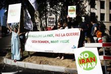 Actie: Geen oorlog tegen Iran!