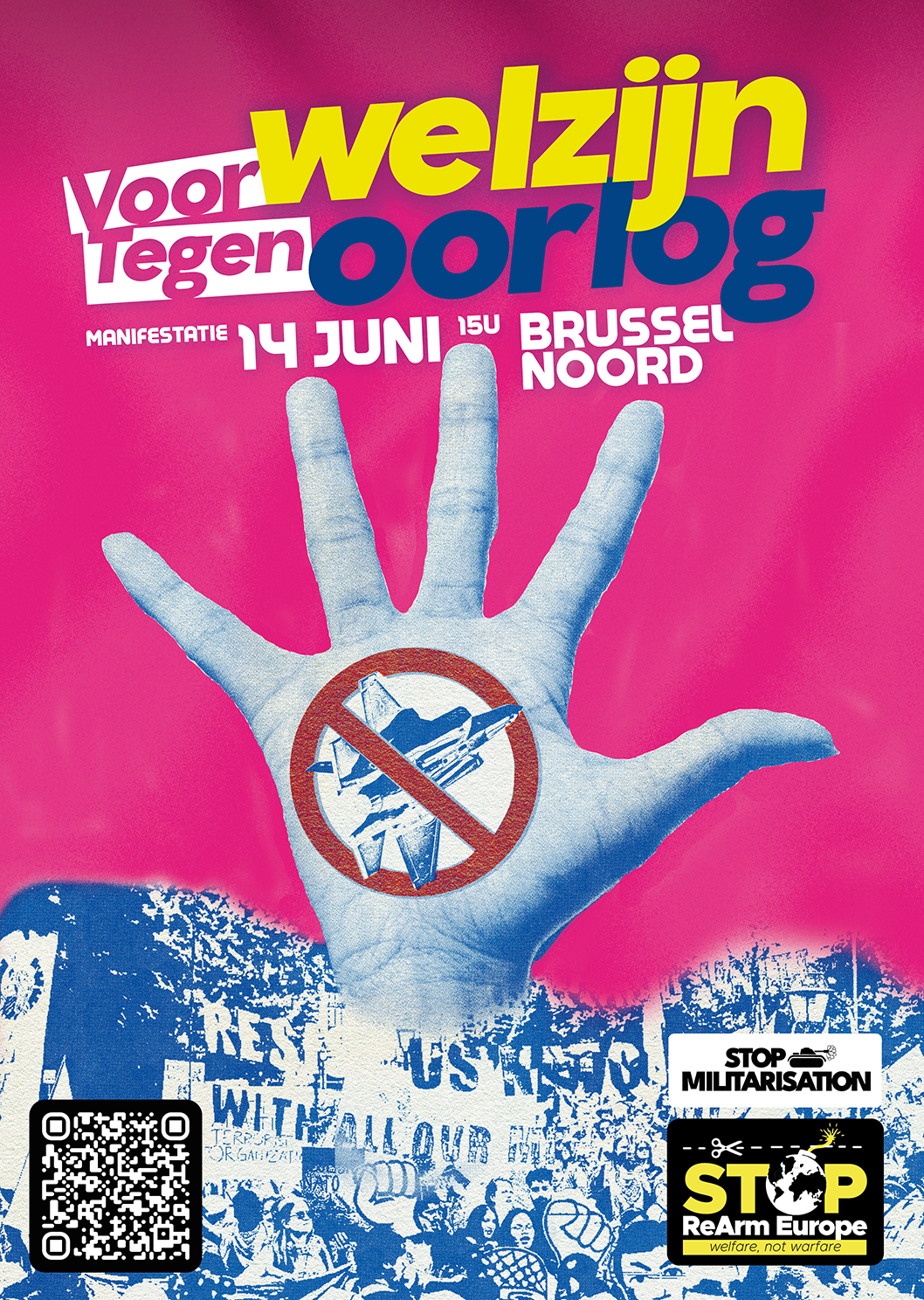 Voor welzijn, tegen oorlog!
