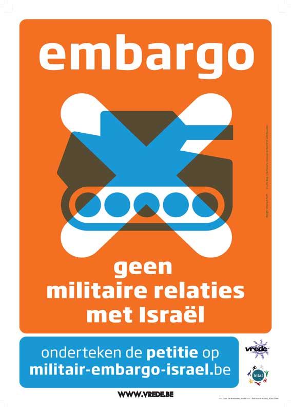 Embargo: geen militaire relaties met Israël
