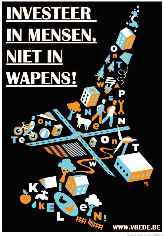 Investeer in mensen, niet in wapens!