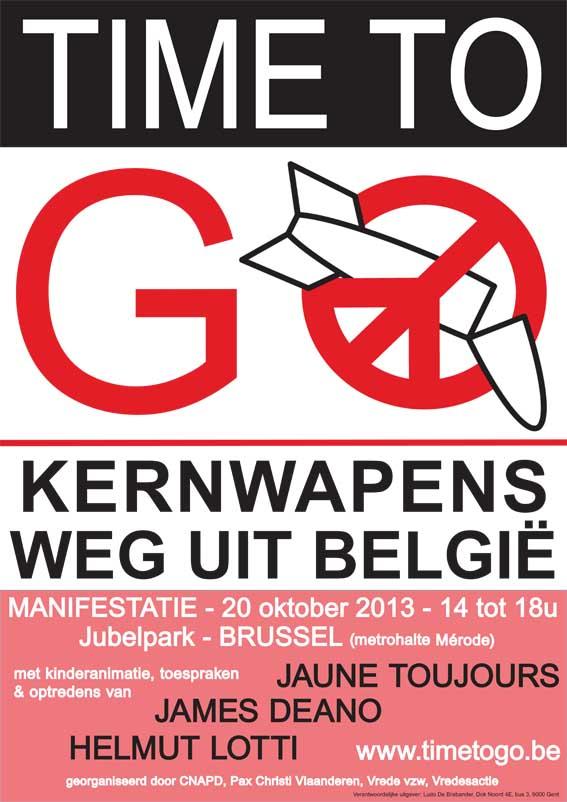 Time to go: kernwapens weg uit België