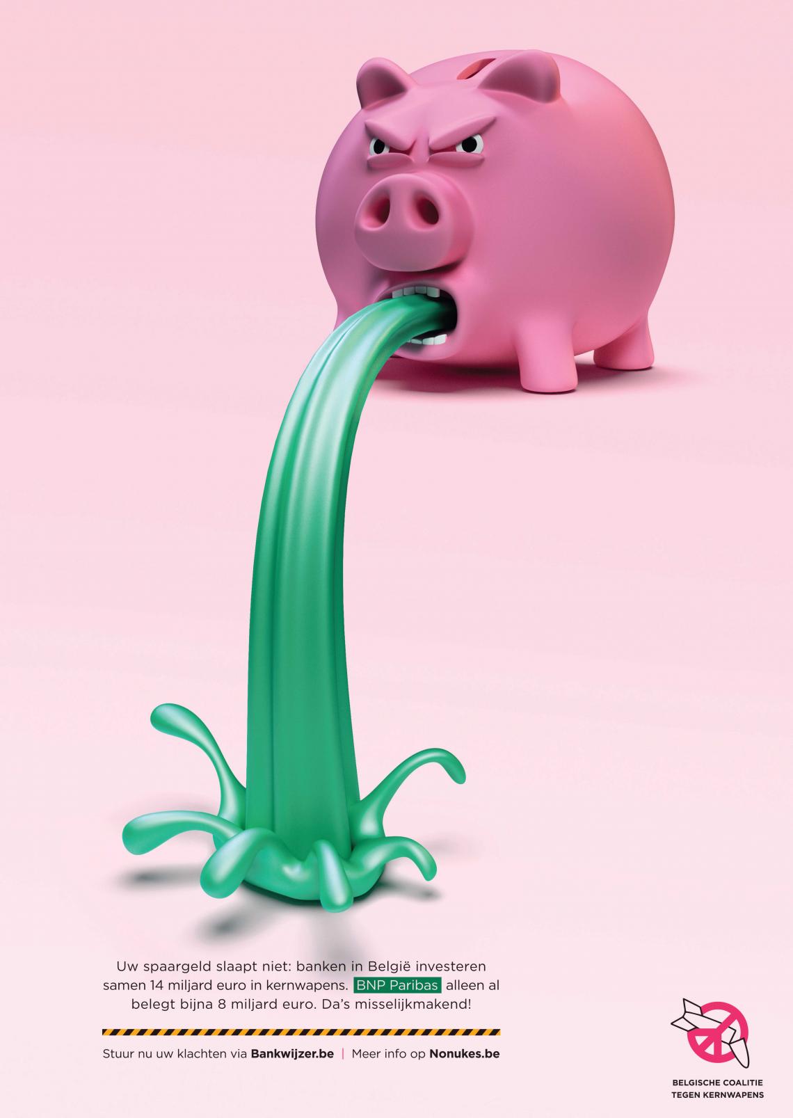 Uw spaargeld slaapt niet: banken in België investeren uw geld in kernwapens